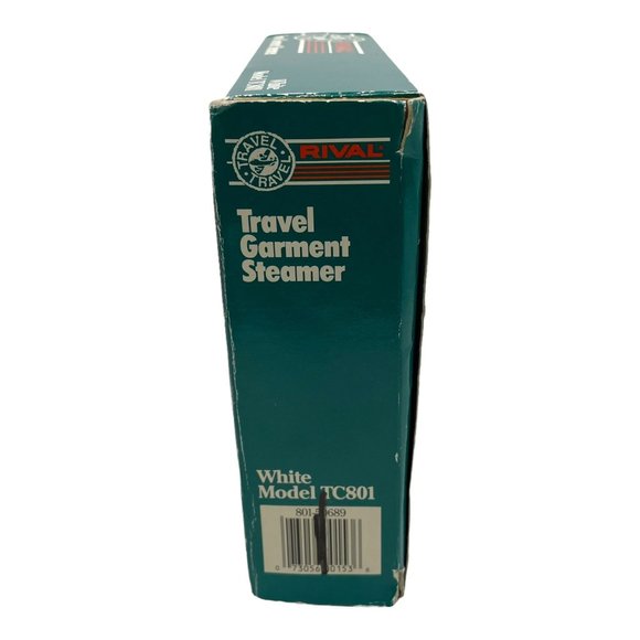 Vintage Rival  TC801 Travel Garment Steamer Compact Clothing Iron Clothes in Box - Picture 3 of 9